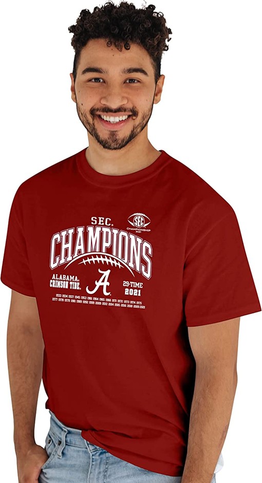 NCAA Alabama Crimson Tide SEC Champs 2021 T-Shirt and Hoodie Sweatshirt Gifts for NCAA Fans - Image 2