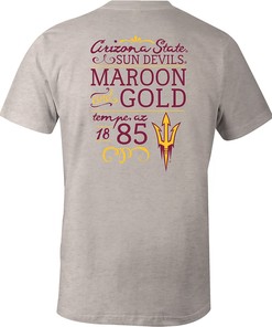 NCAA Arizona State Sun Devils Hand Type Triblend T-Shirt by Image One