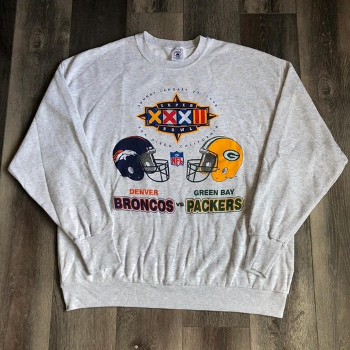 NCAA Broncos Packers Super Bowl 32 Champions Sweatshirt T-shirt - Ideal Gift for NFL Fans