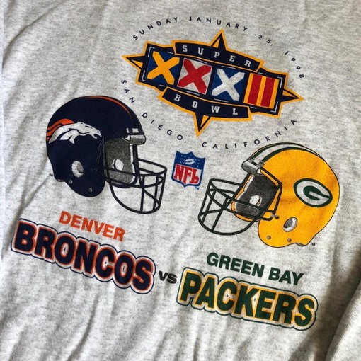NCAA Broncos Packers Super Bowl 32 Champions Sweatshirt T-shirt - Ideal Gift for NFL Fans - Image 2