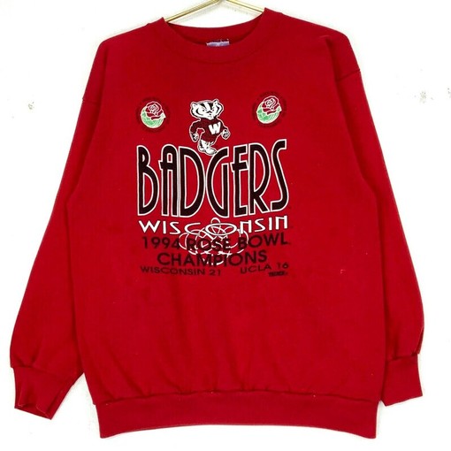NCAA Football: 1994 Wisconsin Badgers Rose Bowl Champs Vintage Crewneck Sweatshirt, Hoodie, T-Shirt