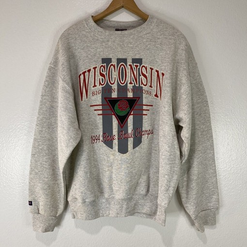 NCAA Football: 94 Vintage Wisconsin Badgers Rose Bowl Champions Crewneck Sweatshirt, Hoodie, T-Shirt