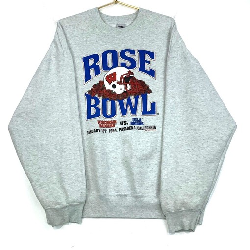 NCAA Game Day Gear: Vintage Wisconsin Badgers vs UCLA Bruins 1994 Rose Bowl Sweatshirt