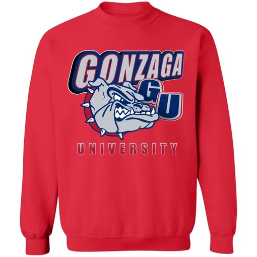 NCAA Gonzaga Bulldogs Vintage Crewneck Sweatshirt for Fans of Retro NCAA Shirts