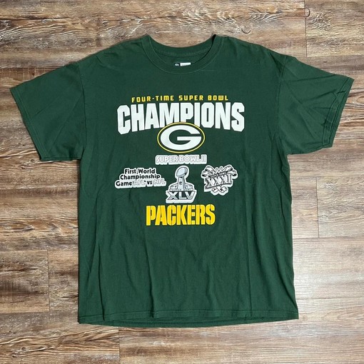 NCAA Green Bay Packers 4X Time Super Bowl Champions Sweatshirt T-shirt - Ideal Gift for NFL Fans