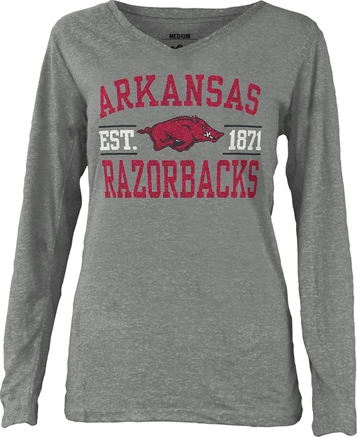 NCAA Junior Tribune Long Sleeve T-Shirt for Razorbacks Fans