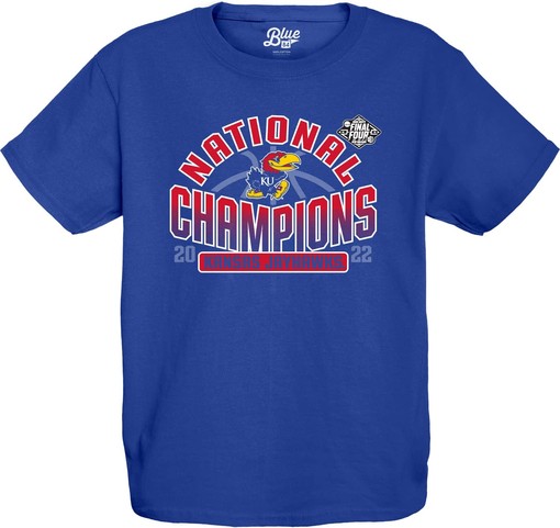 NCAA Kansas Jayhawks National Basketball Champions T-Shirt 2022 - Kansas Basketball Shirts for Fans