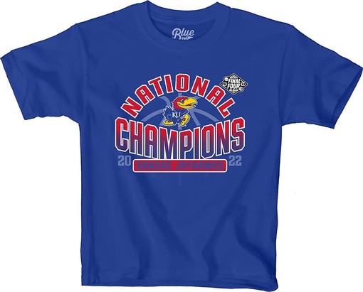 NCAA Kansas Jayhawks National Basketball Champions T-Shirt 2022 - Kansas Basketball Shirts for Fans - Image 2