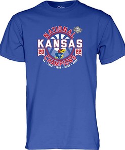 NCAA Kansas Jayhawks National Basketball Champions T-Shirt - Gifts for Fans of College Shirts