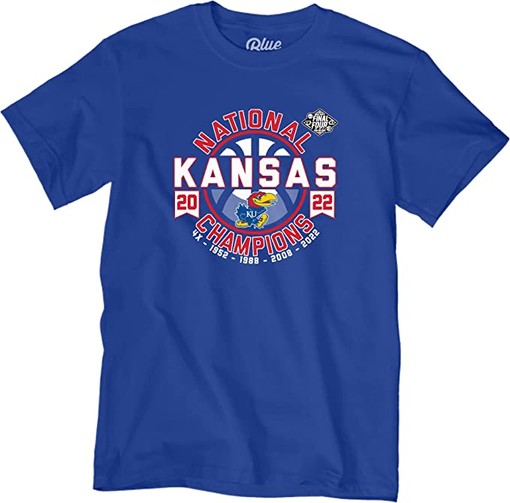 NCAA Kansas Jayhawks National Basketball Champions T-Shirt - Gifts for Fans of College Shirts - Image 2