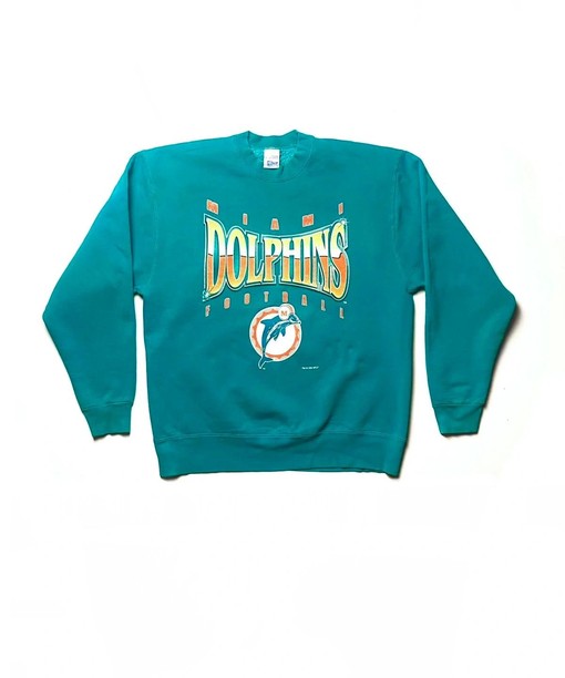 NCAA Miami Dolphins 1994 Big Logo Sweatshirt T-shirt - Ideal Gift for NFL Fans