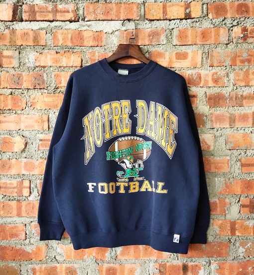 NCAA Notre Dame Irish By Logo 7 Vintage 90s Unisex Sweatshirt Hoodie Shirt, Notre Dame Crewneck, NCAA Shirts