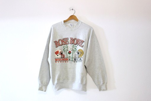 NCAA Shirt Sweatshirt, Hoodie: Vintage University of Wisconsin Badgers vs UCLA Bruins 1994 Rose Bowl Sweatshirt