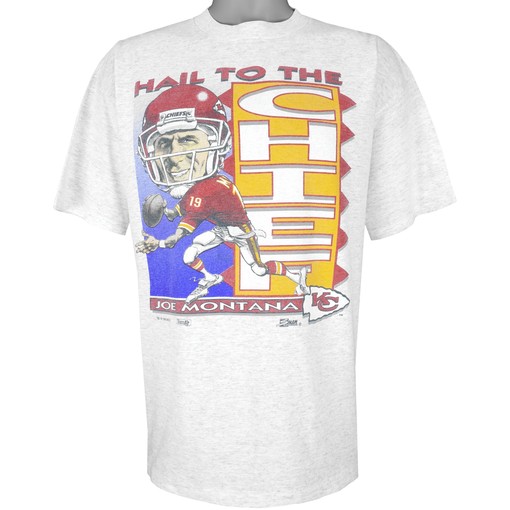 NCAA Shirts for Men - NFL San Francisco 49ers Joe Montana No. 19 T-Shirt 1993 Vintage Tshirt