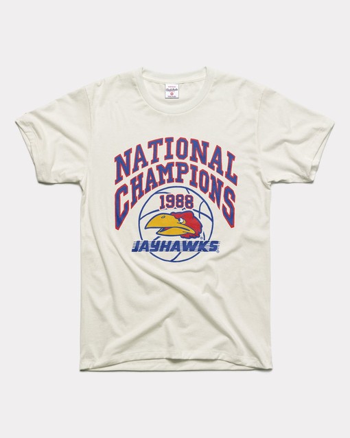 NCAA Shirts for Men and Women - Kansas Jayhawk 1988 National Champions Tee