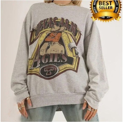 NCAA Texas A&M Aggies Mascot Shirt Hoodie Sweatshirt -Texas AM University Hoodie Shirt for NCAA Fans