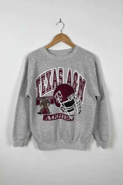 NCAA Texas A&M Logo Sweashirt -Vintage Texas AM University Football Shirt, College Shirt for Fans, Unisex Hoodie