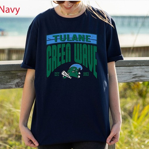 NCAA Tulane Green Wave EST 1893 Sweatshirt -Vintage Tulane Football 2023 Shirt, Unisex Crewneck Sweater for Fans - Image 2