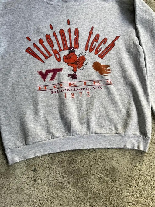 NCAA Virginia Tech Hokies Collegiate T-Shirt Sweatshirt Hoodie for Football Game Day Lovers - Image 2