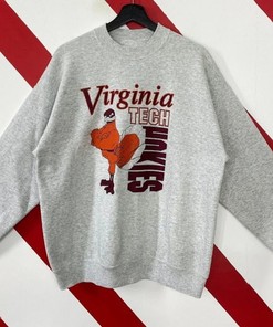 NCAA Virginia Tech Hokies Mascot Logo Sweatshirt -Vintage Virginia Tech Hokies Shirt & Unisex NCAA Shirt for Fans