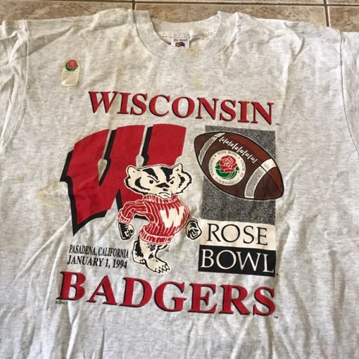 NCAA Wisconsin Badgers 1994 Rose Bowl Vintage Shirt and Sweatshirt Bundle, Perfect Gift for Fans - Image 2