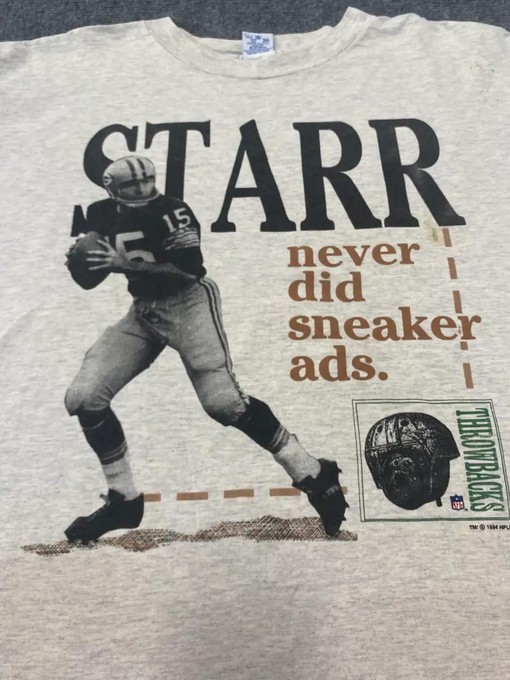 NFL 1994 Starr Throwbacks Sneaker Ads Football Apparel Sport Shirts for Fans - Image 2