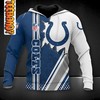 NFL 3D Hoodie with Indianapolis Colts Football Team Logo and Custom Design