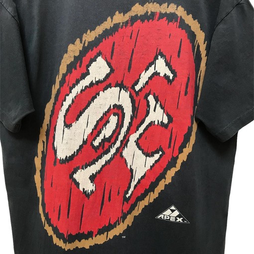 NFL 49ers SF Apex Big Logo USA 1990s Vintage Style Sweatshirt T-shirt, Fans Must-have - Image 2