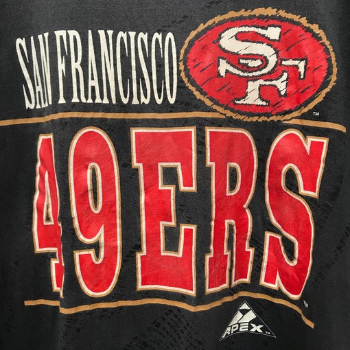 NFL 49ers SF Apex Big Logo USA 90s Vintage Style Sweatshirt T-shirt, Perfect for Football Fans - Image 2