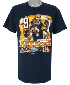 NFL Cincinnati Bengals Carson Palmer T-Shirt 2000s Vintage Tshirt NCAA Shirts for Men