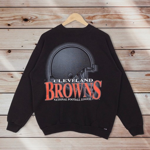 NFL Cleveland Browns Retro Sweatshirt, Sweater Pullover Hoodie - 80's Edition