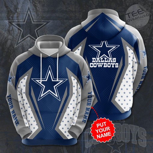 NFL Closet Staple: Dallas Cowboys Graphic All Over Print 3D Hoodies