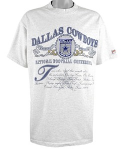 NFL Dallas Cowboys 1990s Grey T-Shirt and Hoodie Sweatshirt - Gifts for Fans