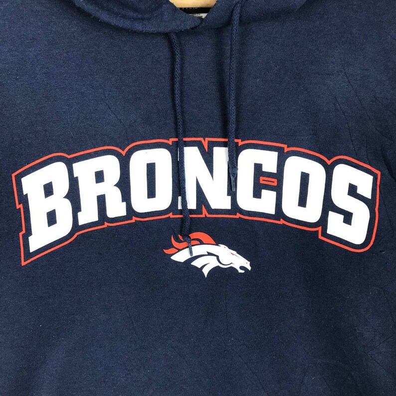 NFL Denver Broncos Spell Out Logo Pullover Hoodie Sweater Pullover Gift - Image 2