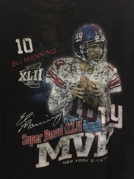 NFL Eli Manning Superbowl MVP Vintage Style Hoodie Sweatshirt - Graphic - Image 2