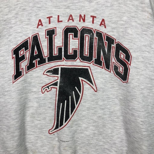 NFL Falcons Big Logo Vintage Sweatshirt T-shirt - Ideal Gift for Retro NCAA Shirts & NFL Fans - Image 2