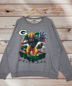 NFL Green Bay Packers Vintage Style Crewneck Sweatshirt Pullover - 90s Salem Sportswear