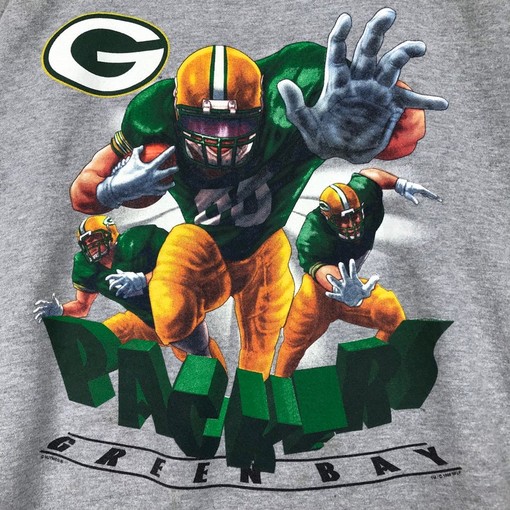 NFL Green Bay Packers Vintage Style Crewneck Sweatshirt Pullover - 90s Salem Sportswear - Image 2