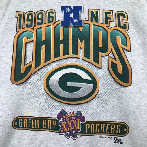 NFL Green Bay Packers Vintage Style Full Size Crewneck Sweatshirt Pullover - 90s - Image 2