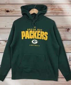 NFL Green Bay Packers Vintage Style Pullover Hoodie Sweater - 90s Starter