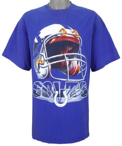 NFL Indianapolis Colts Helmet Spell-Out 1990s Vintage T-Shirt Unisex Sport Sweatshirt Hoodie Gift