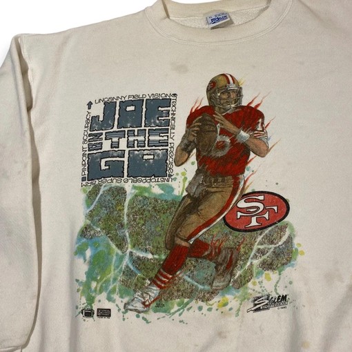 NFL Joe Montana 49Ers Sweatshirt T-shirt - Perfect for NFL Fans and Ideal Gift with ncaa shirt kids - Image 2