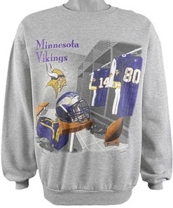 NFL Minnesota Vikings 1995 Vintage Style Crew Neck Sweatshirt Hoodie Shirt - Gifts for Fans