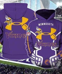 NFL Minnesota Vikings 3D Hoodie - Perfect for Fans!