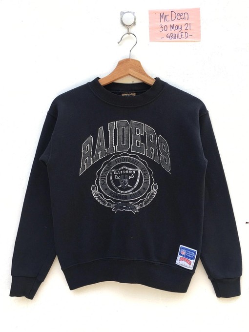 NFL Oakland Raiders Big Logo Member Vintage Sweatshirt T-shirt - Ideal Gift for Mens Sport Shirts & NFL Fans