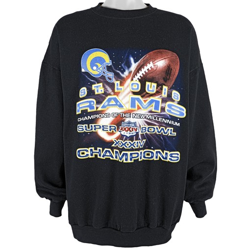 NFL Rams Super Bowl 34th Champions 2000 Crew Neck Sweatshirt - Gifts for Fans