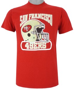 NFL San Francisco 49ers T-Shirt 1980s Vintage Tshirt NCAA Shirts Women