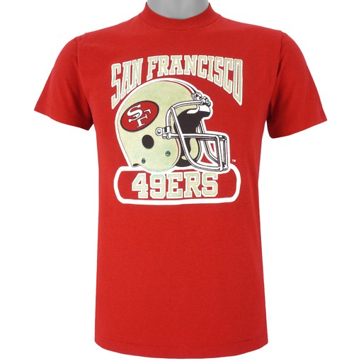 NFL San Francisco 49ers T-Shirt 1980s Vintage Tshirt NCAA Shirts Women
