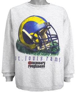 NFL St. Louis Rams 1997 Vintage Crew Neck Sweatshirt - American Football Shirt Gift for Dad