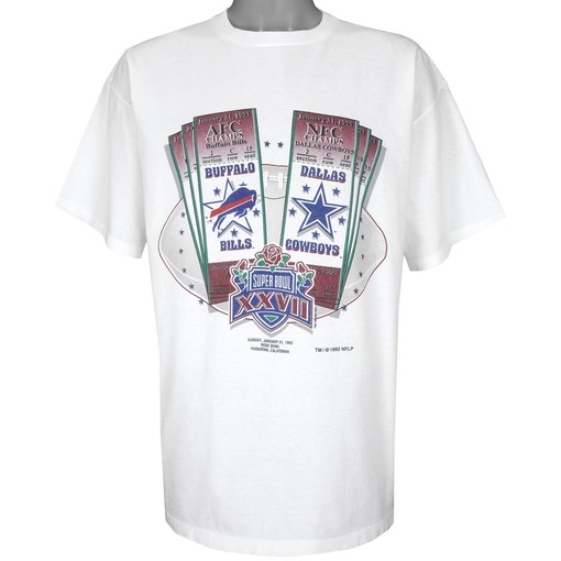 NFL Super Bowl XXVII Bills vs Cowboys 1992 Vintage T-Shirt Unisex Sport Sweatshirt Hoodie Gift